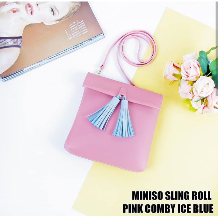 YA 383  - SlingBag Roll Kuncir Rumbai