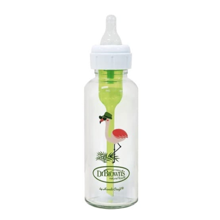 Dr Brown's - Options Plus Narrow Glass Bottle 250ml FLAMINGO