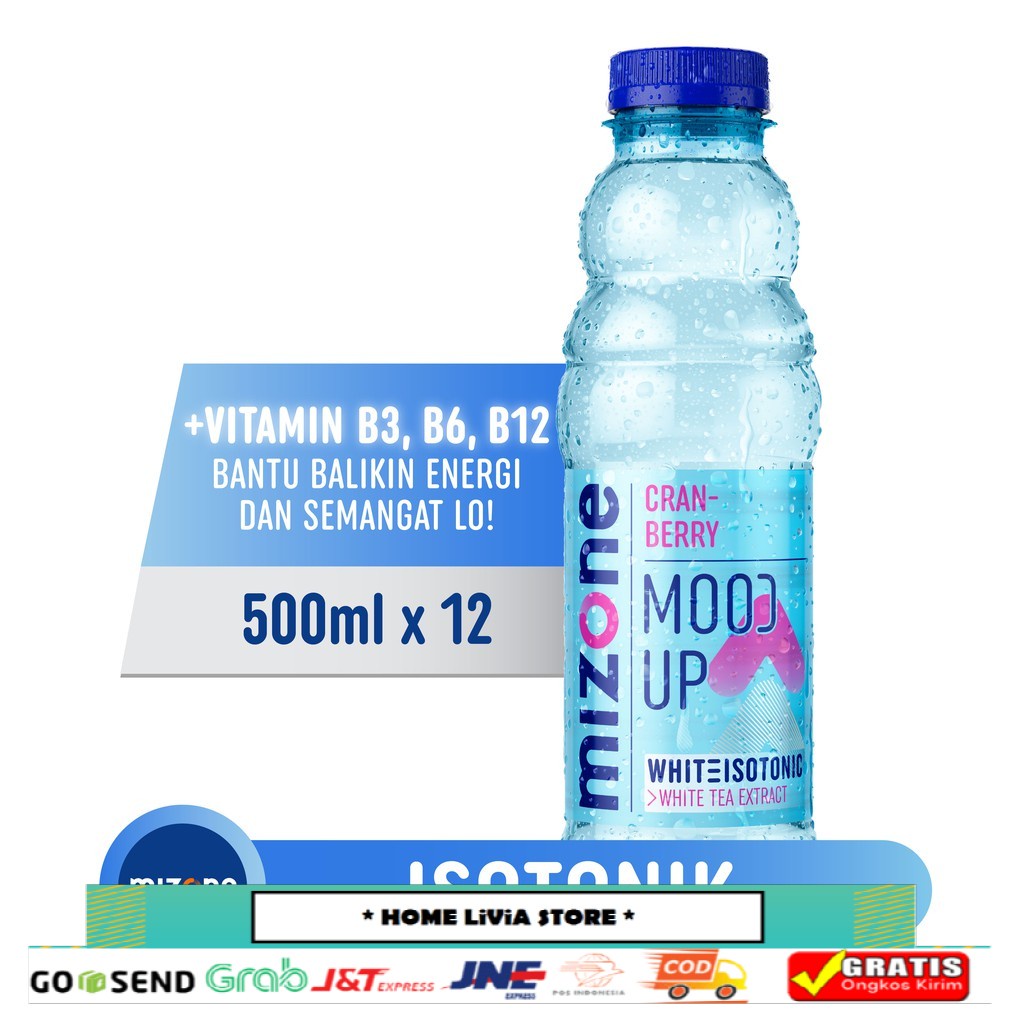 

Mizone Mood Up Minuman Isotonik Cranberry Dus 12 x 500 mL