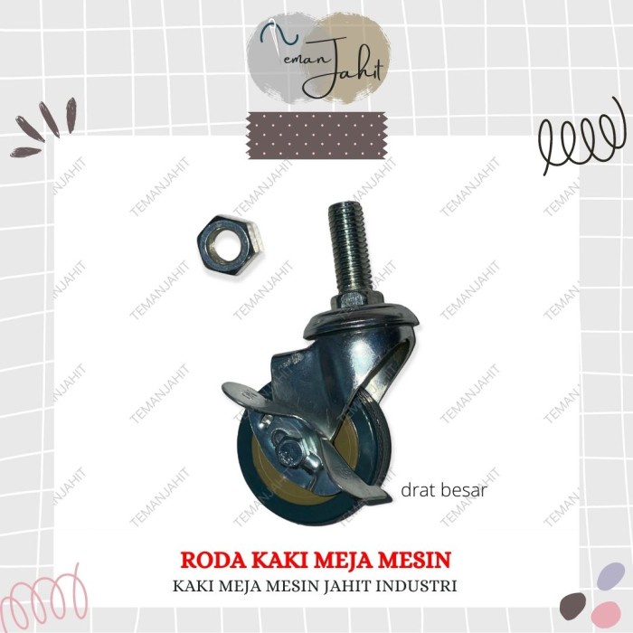 Roda Kaki Mesin Jahit Industrial Drat Besar /Roda Mesin Jahit