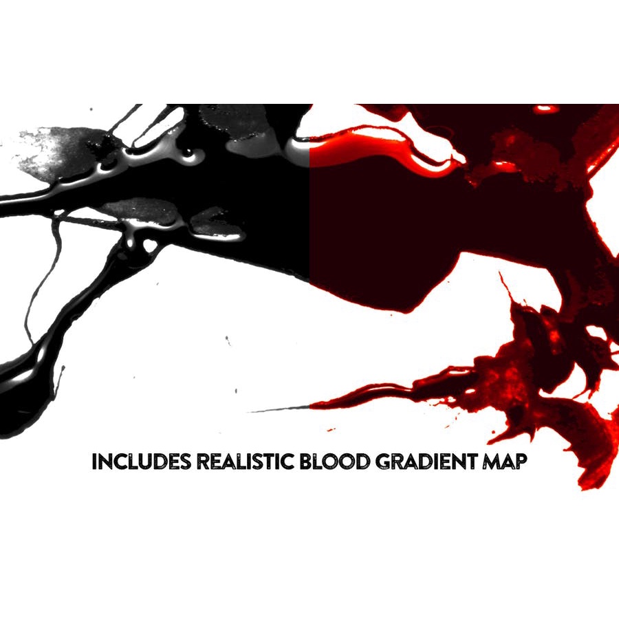 50 Glossy Blood Splatters