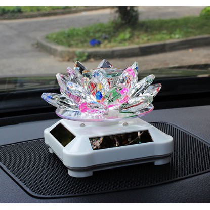 Parfume Mobil Parfum Pajangan Bunga Teratai Lotus Kristal Solarpower