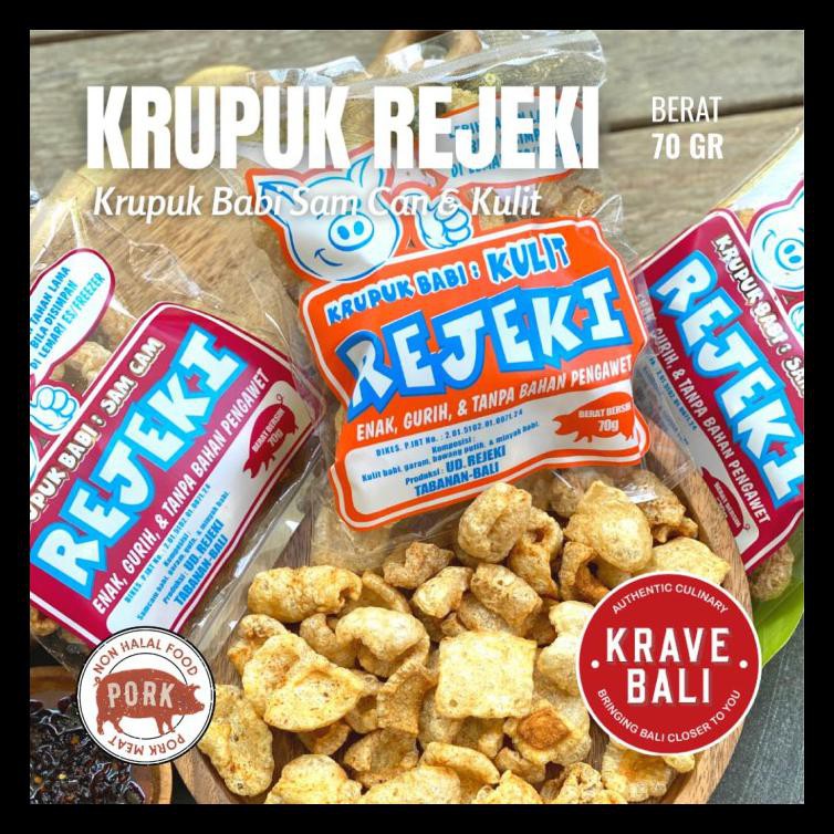 

UPDATE! KERUPUK KULIT BABI REJEKI 70 GR - SAMCAN TERMURAH