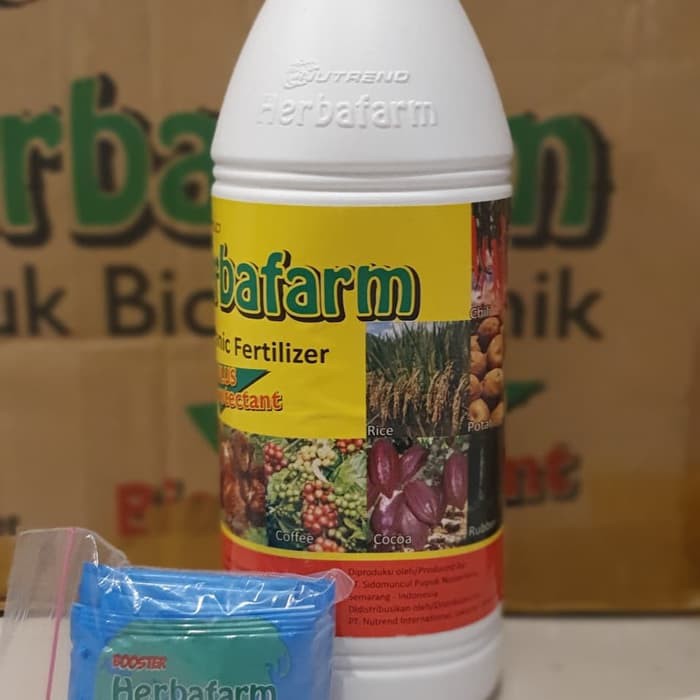 Unik Herbafarm Bio Organic Fertilizer 1l Pupuk Bio Organik Booster Murah Shopee Indonesia