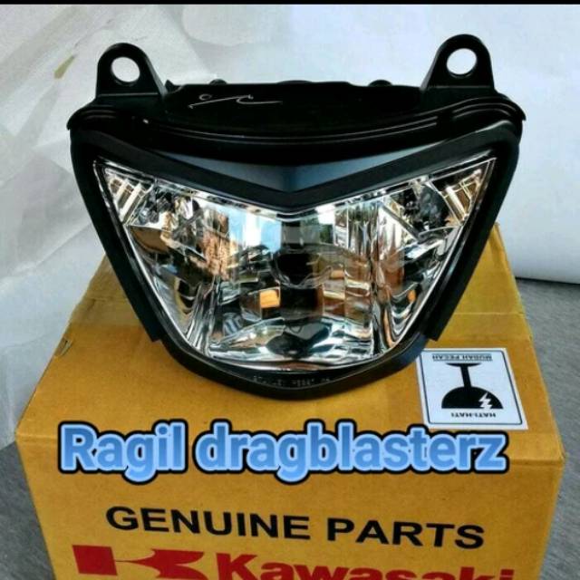 Reflektor headlamp ninja r original kawasaki