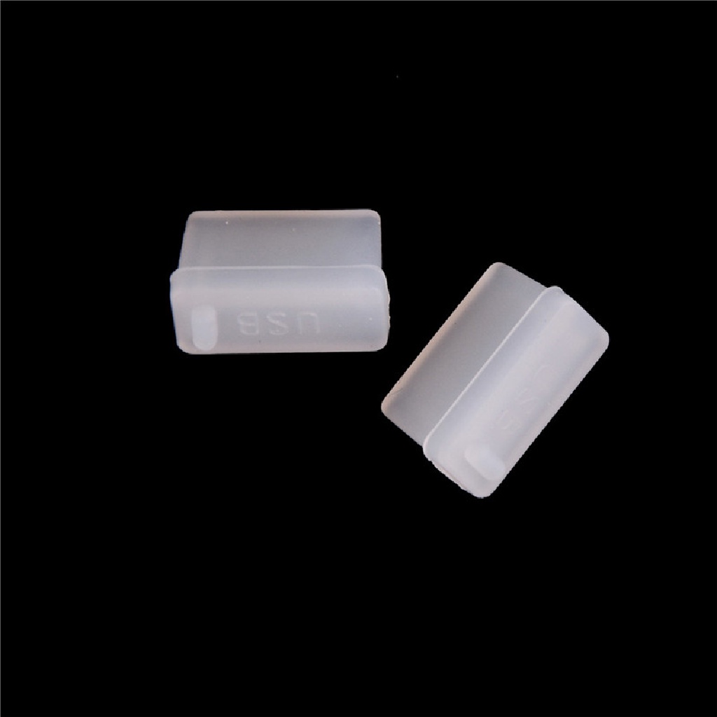 [birth] 10pcs Clear Rubber A Type Female USB Anti Dust Protector Plugs Stopper Cover [ID]