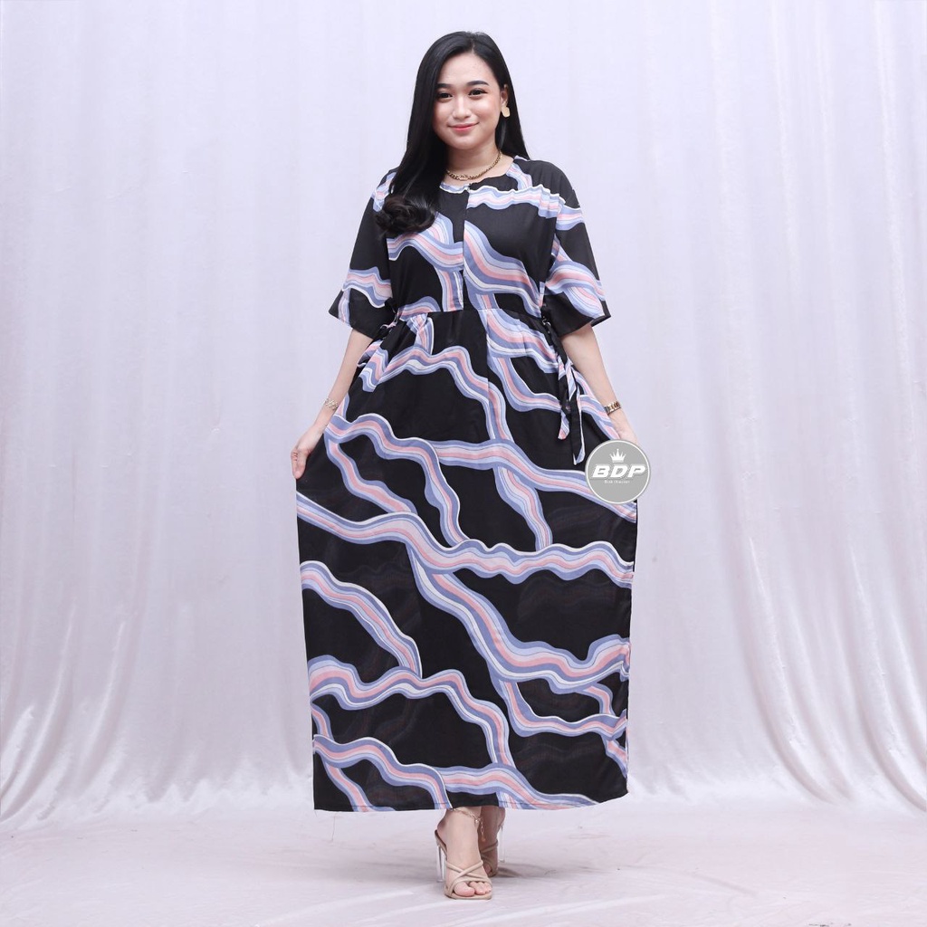 Dianputri - Daster Chibi Panjang Semata kaki Busui Kekinian Non Ruffle Dianputri-salma