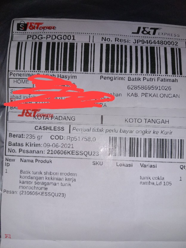 Batik Tunik Shibori Modern Kondangan Kekinian Kerja Kantor Seragaman Tunik Monochrome