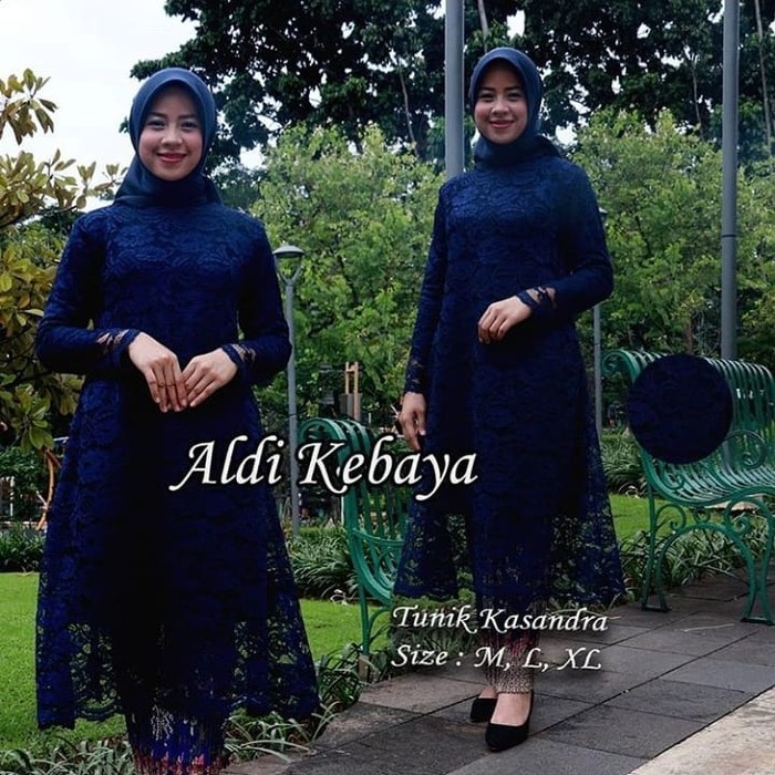 set kebaya brukat kasandra new