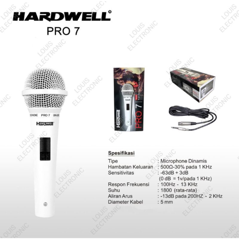 Mic Kabel HARDWELL PRO 7 Original Microphone Kabel HARDWELL PRO 7 ORIGiNAL