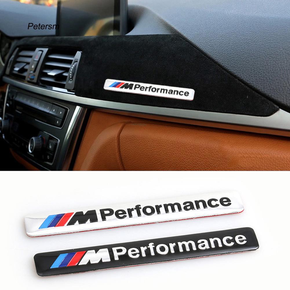 Stiker Emblem Logo BMW Bahan Metal untuk Dekorasi Interior Mobil BMW