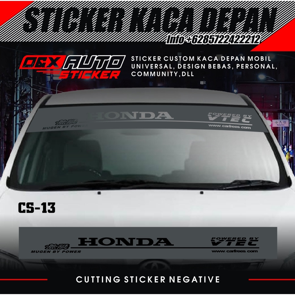 Sticker KACA DEPAN MOBIL STIKER UNIVERSAL (13)