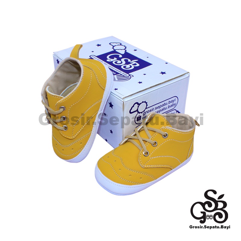 Sepatu Bayi - Baby Shoes - Prewalker  | 2-12 bulan | casual BRAGA KUNYIT polos ringan &amp; fleksibel