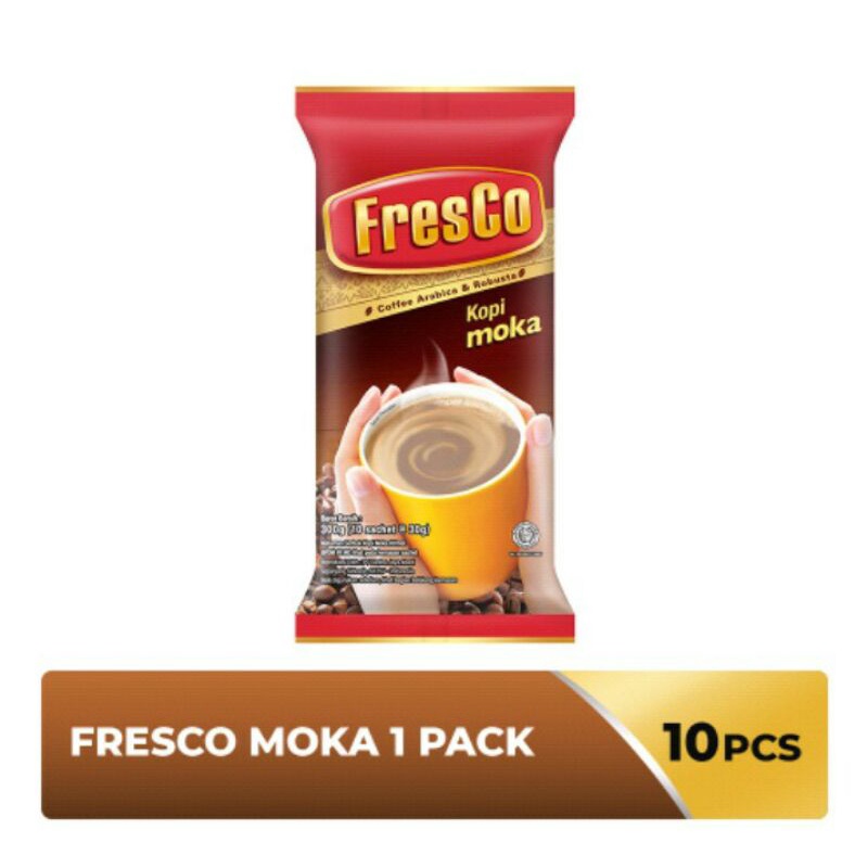 

Fresco kopi isi 10 sachet @ 30 gram