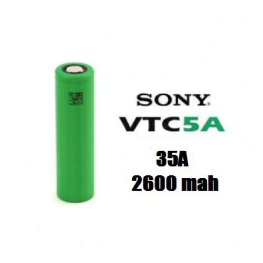 AUTHENTIC Battery SONY VTC 5A 18650 2600 mAH 35A Baterai