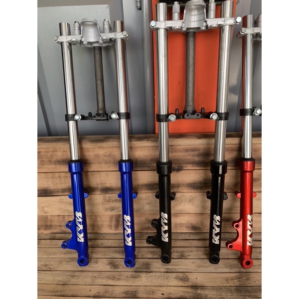 TABUNG AS SHOCK SOK DEPAN KOMPLIT plus T RX KING NEW RXK model kyb merah hitam biru-6