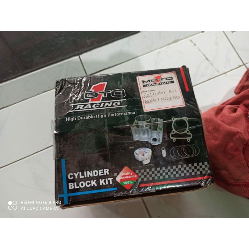 blok set piston moto1 moto 1 57 mm 2pv Vixion new old mx king xabre r15 lama original moto1