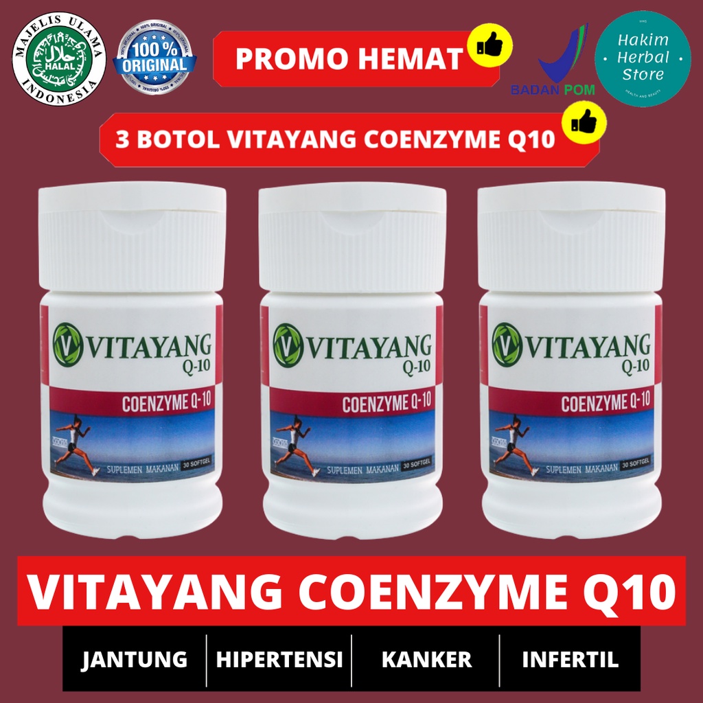 Vitayang Coenzyme Q10 Suplemen Antioksidan Jantung 100mg