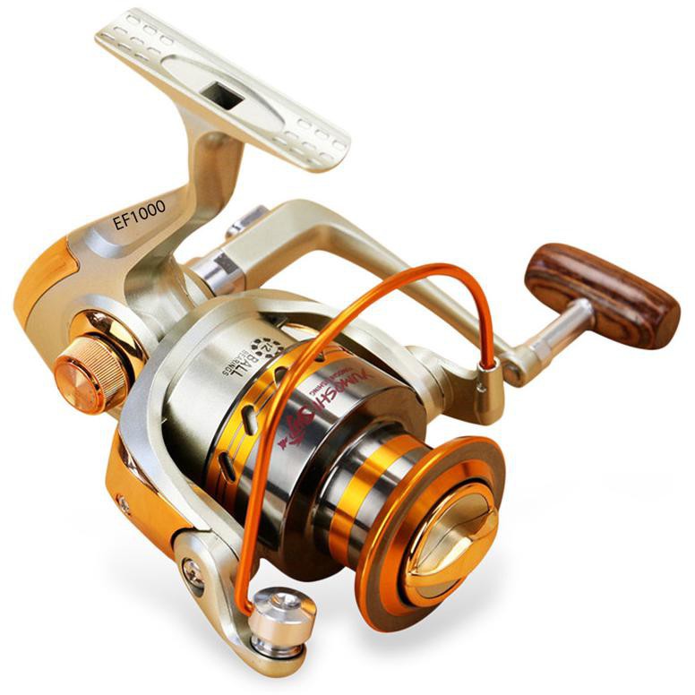 Grab Medan REELSKING EF5000 Reel Pancing Spinning 12 Ball Bearing YUMOSHI Silver