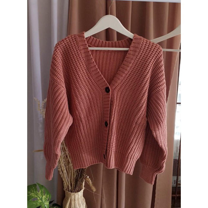 [COD] Nakara Cardigan Rajut Premium Malika Crop Nacara Cardi 3 GATE TEBAL