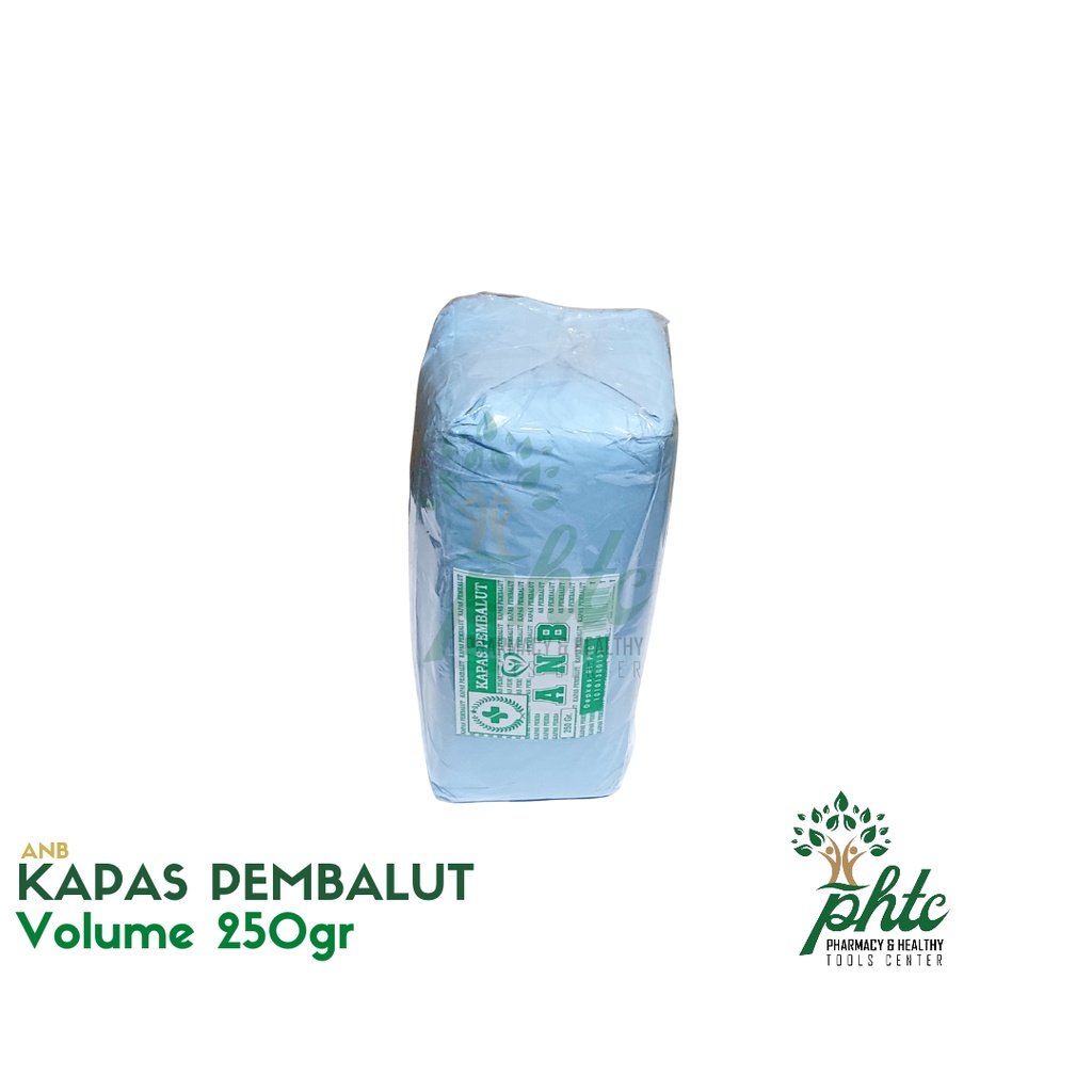 ANB Ekonomis Kapas 250Gr l Kapas Jenazah, Kapas Penyaring Air Serbaguna 250 gram l Kapas Pembalut ANB 250 Gr