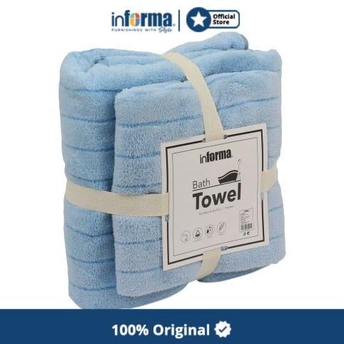 INFORMA - HANDUK - BATH TOWEL SET SOLID 621 BLUE