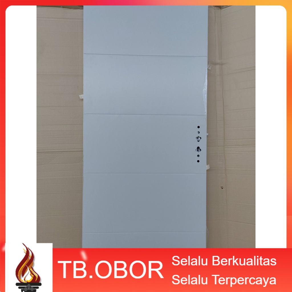 Pintu Baja Kodai TX-08 Motif Garis Lurus Salur Type New Model Minimalis Super Special Modern Kamar T