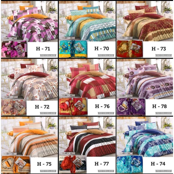 Jual COD Bedcover Murah + Sprei Ukuran KING SIZE 180 X 200 / Selimut ...