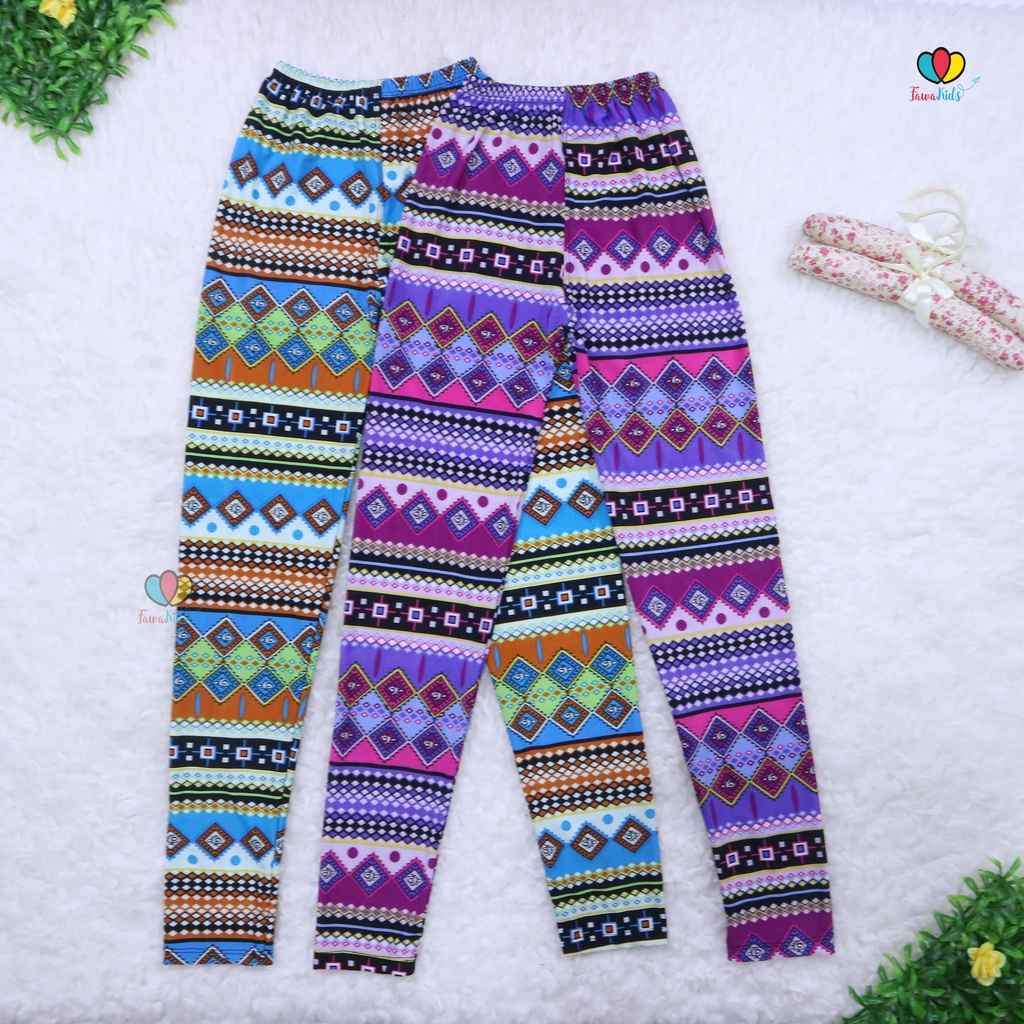 Legging Motif uk Remaja Tanggung fit to M / Celana Leging Motif Panjang Ketat Wanita Perempuan Adem