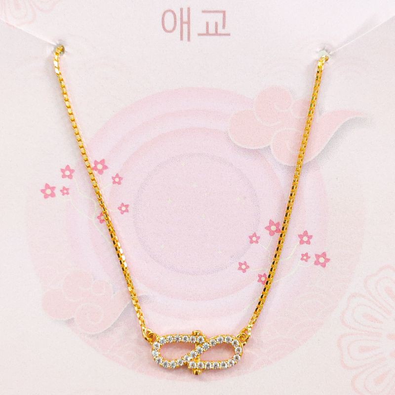 Set Kalung emas asli kadar 875 hadiah pacar kalung remaja hadiah ultah