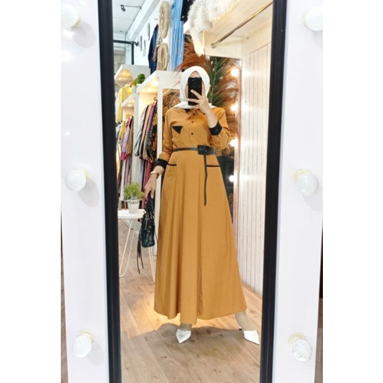 midi dress linen