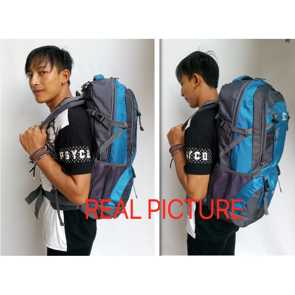 LH51 Tas Ransel Backpack Sekolah Kuliah Jalan Laptop Gunung Outdoor Murah Impor TKM