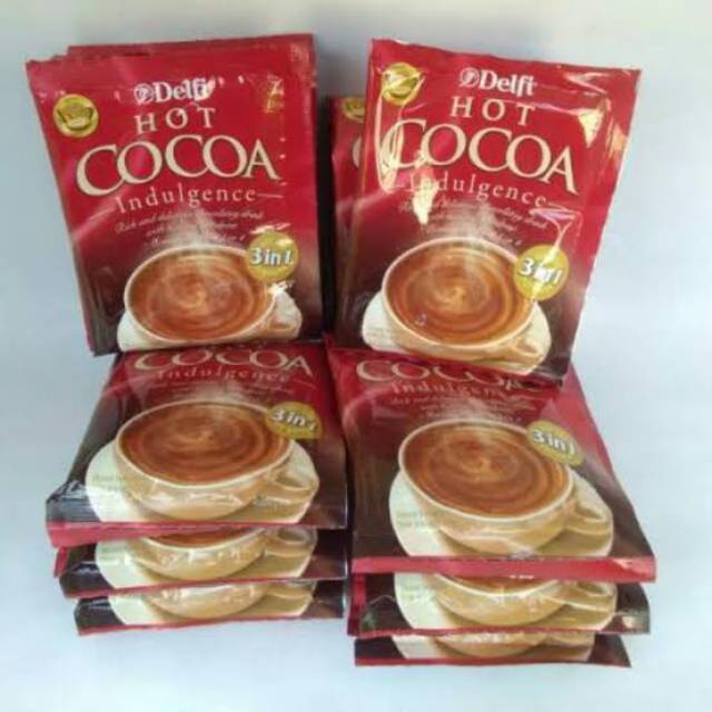 

BEST SELLLER DELFI HOT COCOA INDULGENCE 25 GRAM/ MINUMAN INSTAN COKLAT NIKMAT