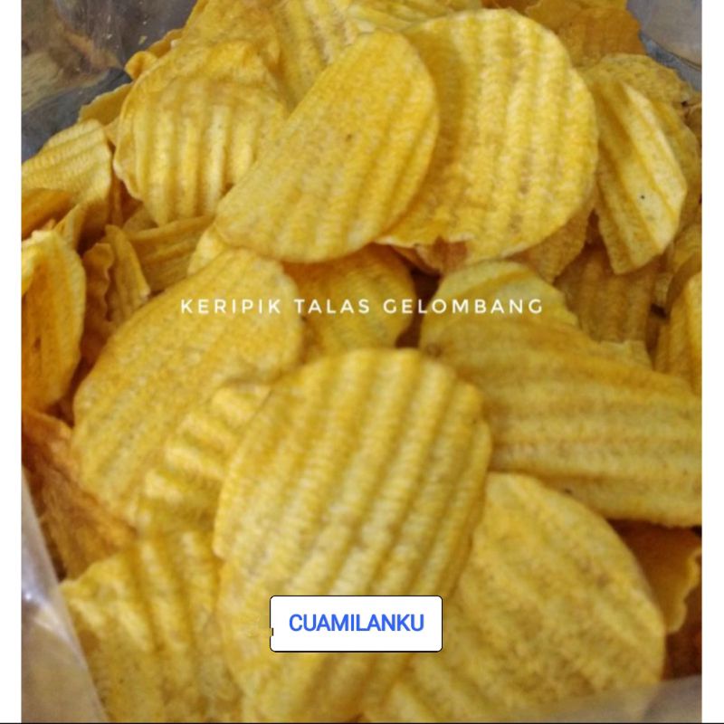 

Talas Gelombang rasa original 250g / snack kiloan