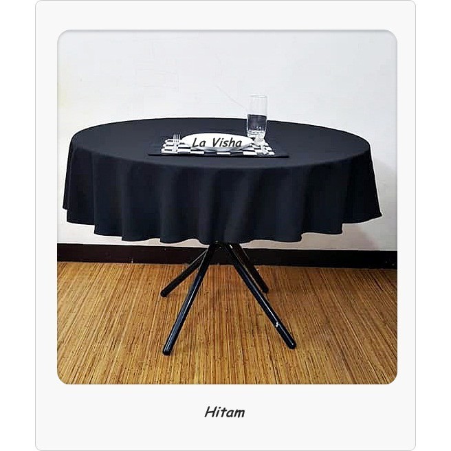 Taplak Meja Kain - Bulat Polos