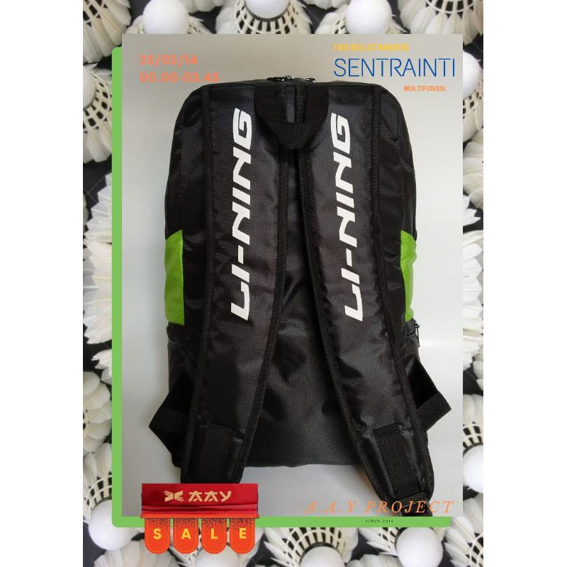 Tas raket bulutangkis thermo / Ransel lining multifungsi