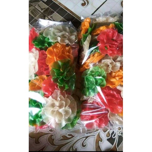 

Dapros/kue dapros kue mentah bentuk bunga mawar lezat/gurih isi 30pcs