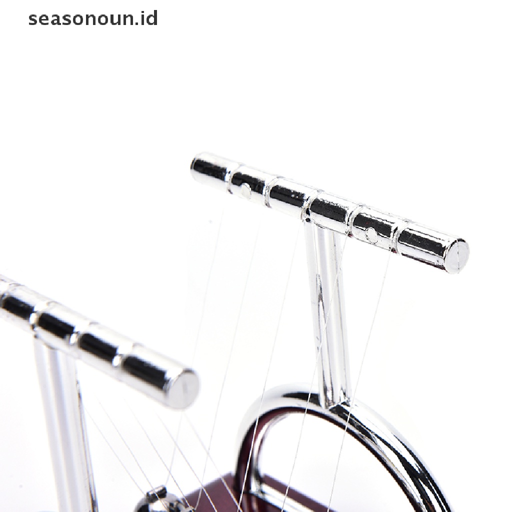 (seasonoun) Newton 's Cradle Balance Ball Bahan Baja Untuk Edukasi Sains Fisika