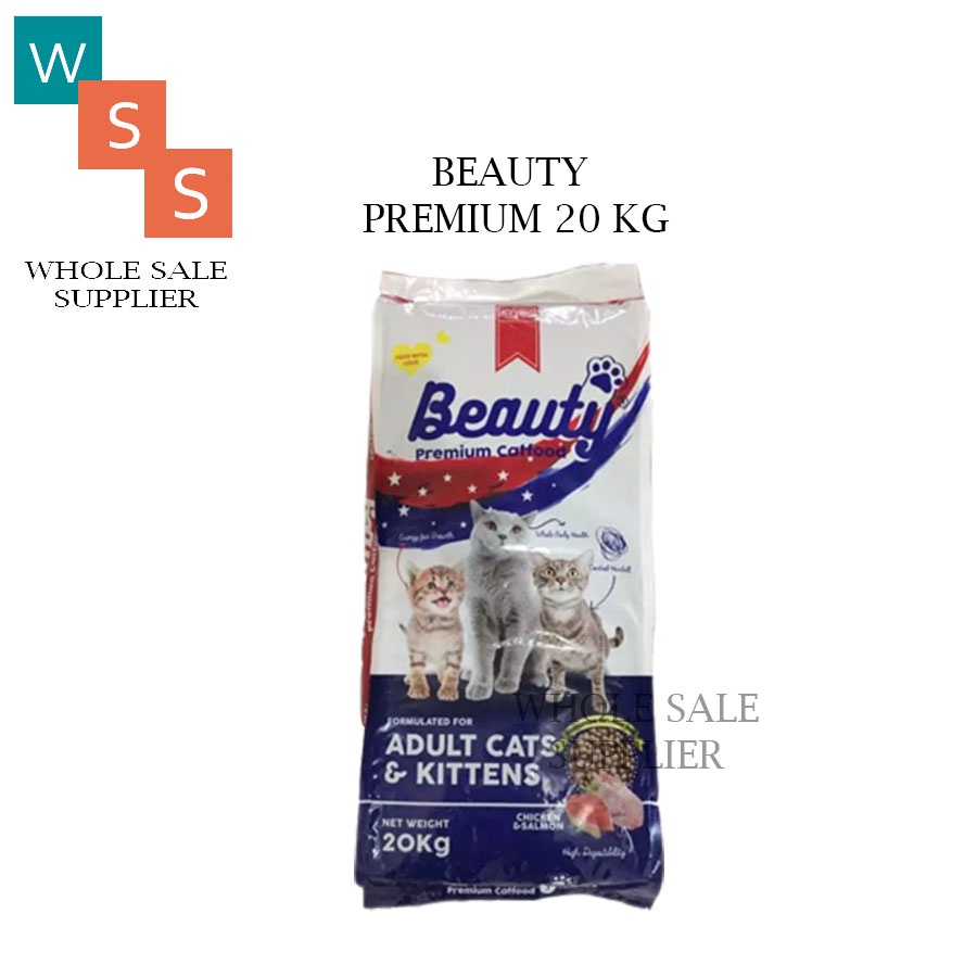 MAKANAN KUCING BEAUTY PREMIUM 20KG EKSPEDISI