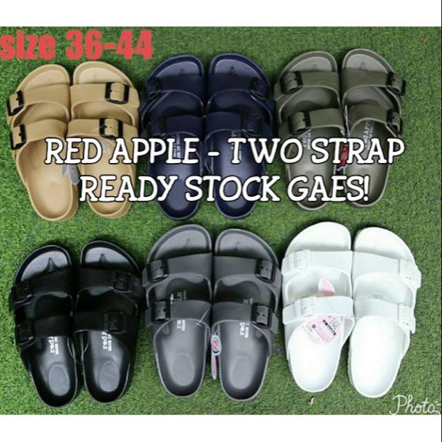 TERMURAH Sandal Red Apple Ori Sz Warna Gelap BG 2562 Two TERMURAH Sandal Red Apple Ori Sz Warna Gelap BG 2562 Two