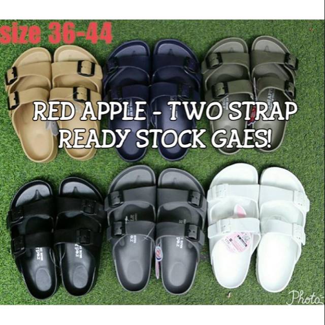 TERMURAH Sandal Red Apple Ori Sz Warna Gel   ap BG 2562 Two Strap Ori