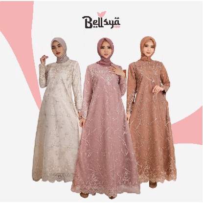 [Model Baru] Gamis Brukat Jumbo Dewasa Busui Bumil Seragaman Zuha / S-M, L, XL, XXL/ Maxi Brukat Mew