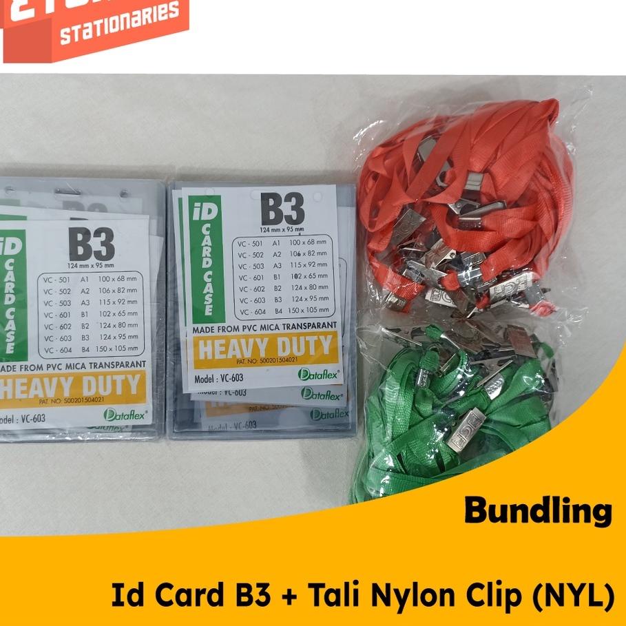 

Hot!! Paket Bundling Id Card B3 + Tali Nylon Clip NYL ~