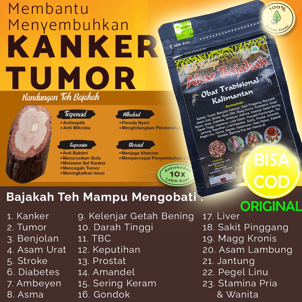 

teh bajakah asli kalimantan original teh celup bajakah