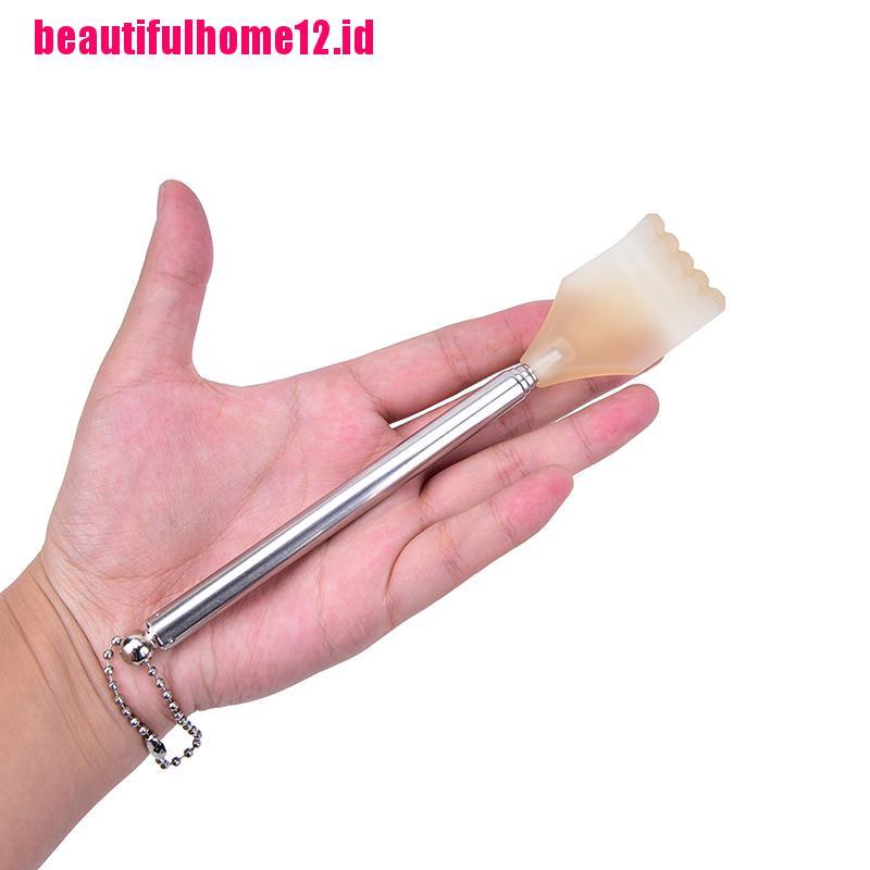 【beautifulhome12.id】Stainless Steel Telescopic Back Scratcher Extendable Back Itching Self Massager,