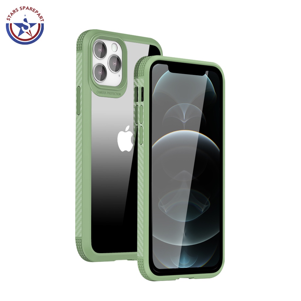 Airbag Case  iPhone Anti Shock TPU + PC iPhone X XR XS Max 11 Pro Max 12 Mini 12 Pro Max MG-MG_Hijau