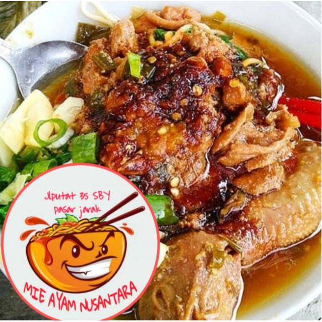 

Mie ayam kepala. Surabaya. Ready siap makan