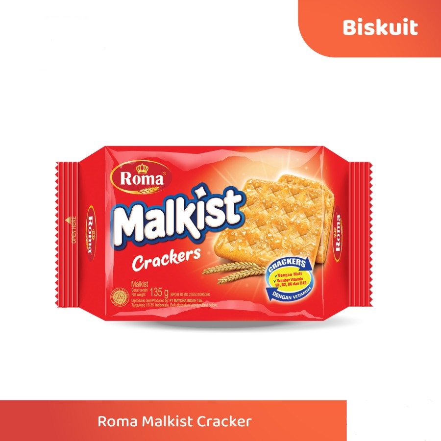 BISKUIT ROMA MALKIST CRACKERS 135GR