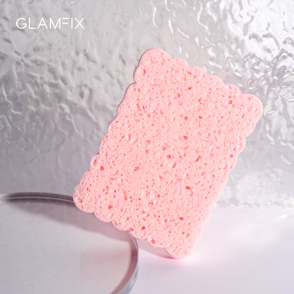 ★ BB ★  GLAMFIX Squared Cellulose Cleansing Sponge | Spons Pembersih Wajah  | GLAM FIX by YOU