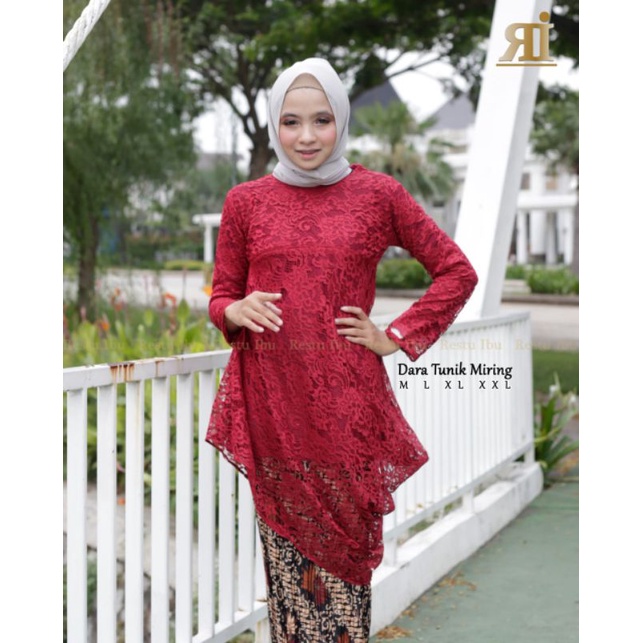 IndahKebaya | HANYA ATASAN / KEBAYA DARA TUNIK MIRENG / KEBAYA MENCENG BROKAT/LAMARAN AKAD KONDANGAN